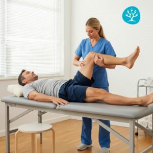 Fisioterapeuta trattamento ginocchio dolore: esercizi fisioterapici specializzati